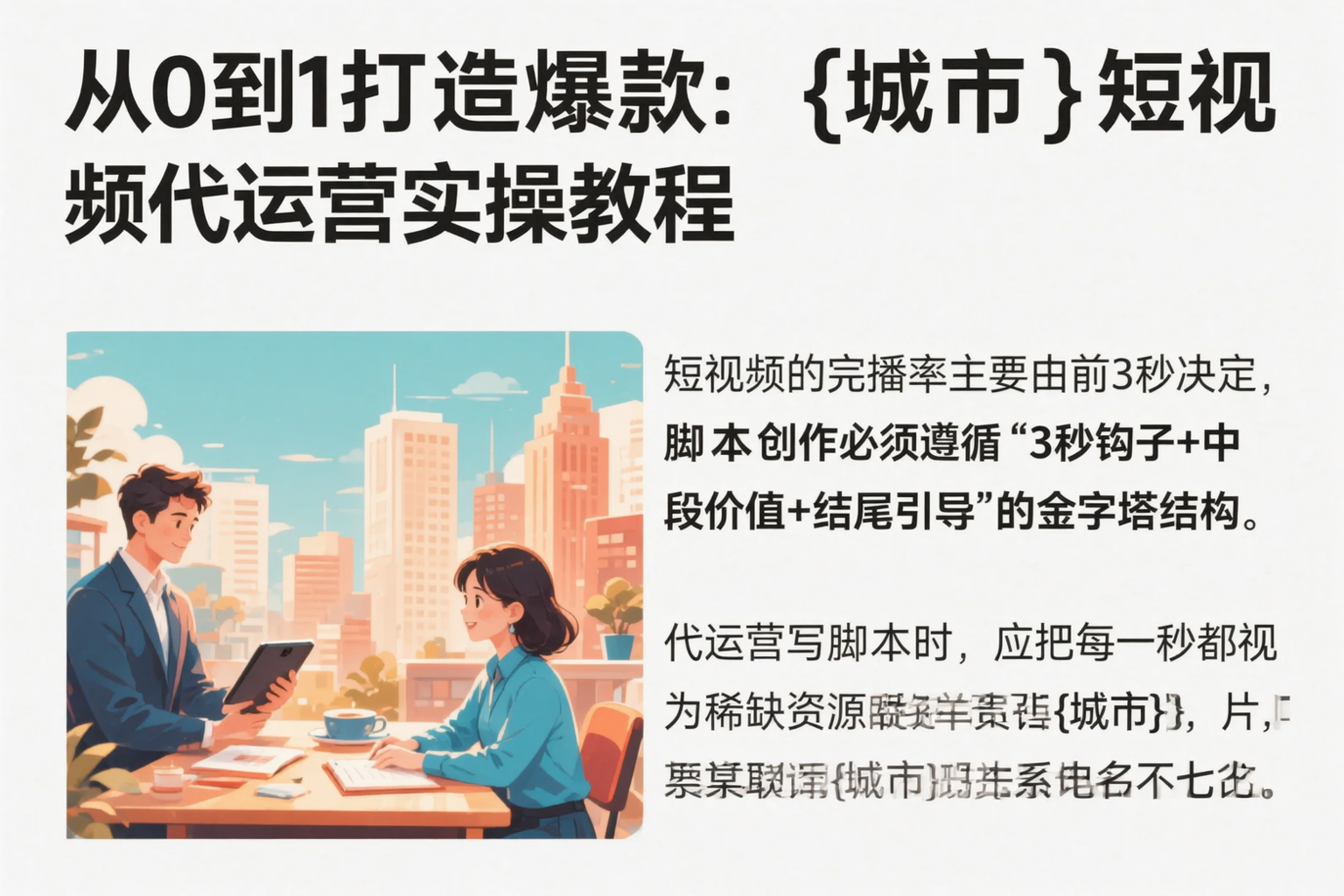 从0到1打造爆款：衡阳短视频代运营实操教程