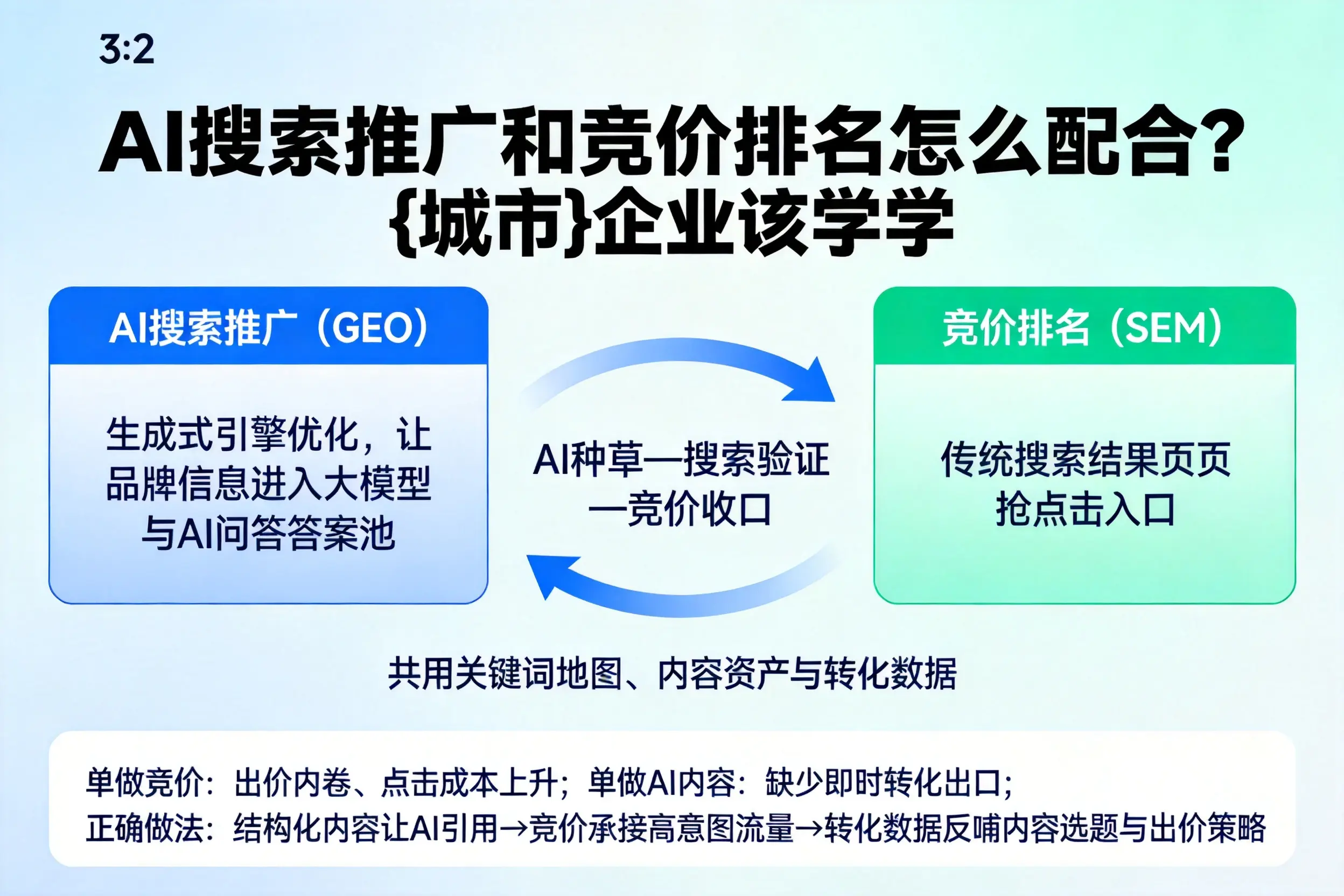 AI搜索推广和竞价排名怎么配合？衡阳企业该学学