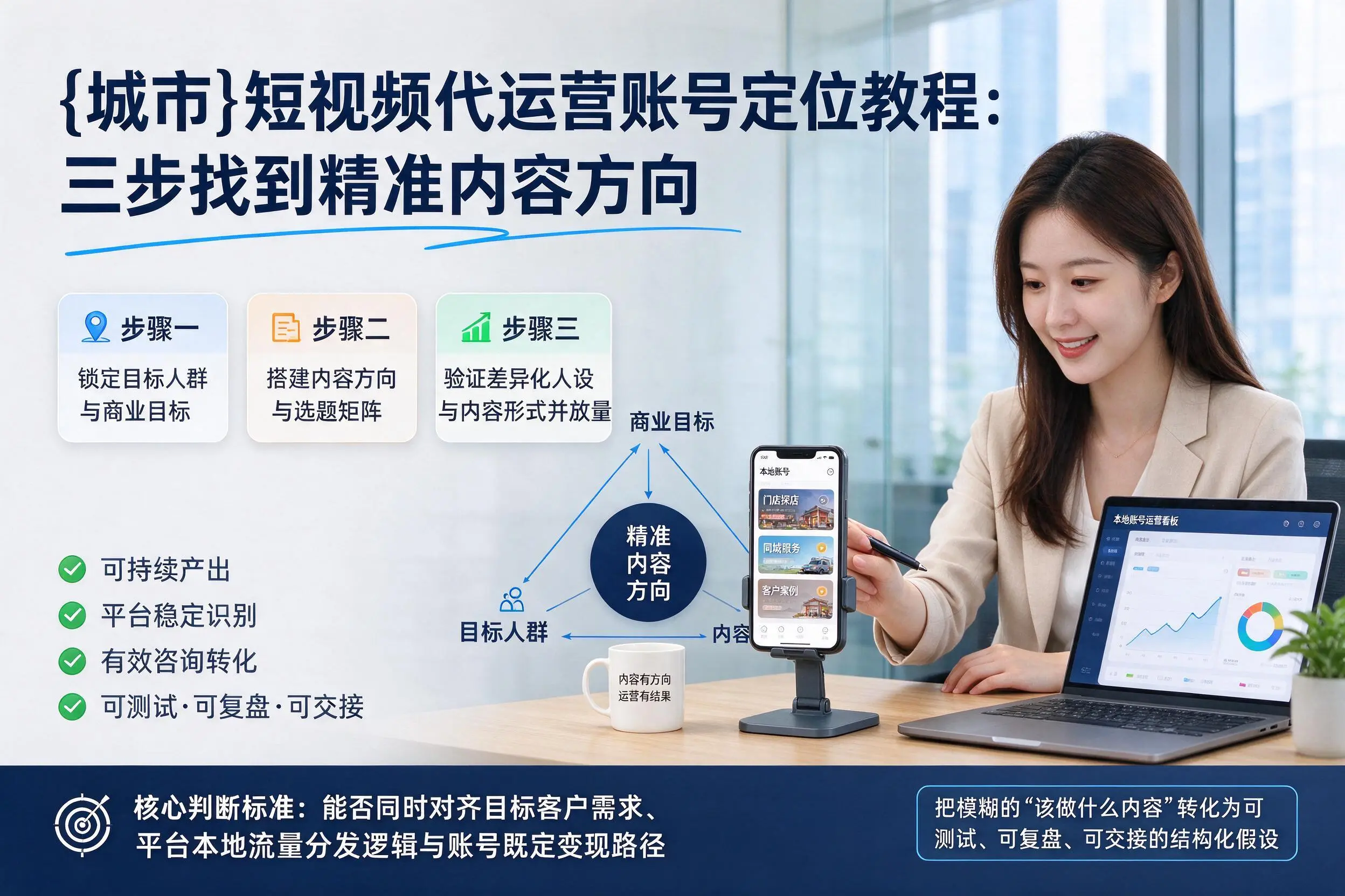 衡阳短视频代运营账号定位教程:三步找到精准内容方向