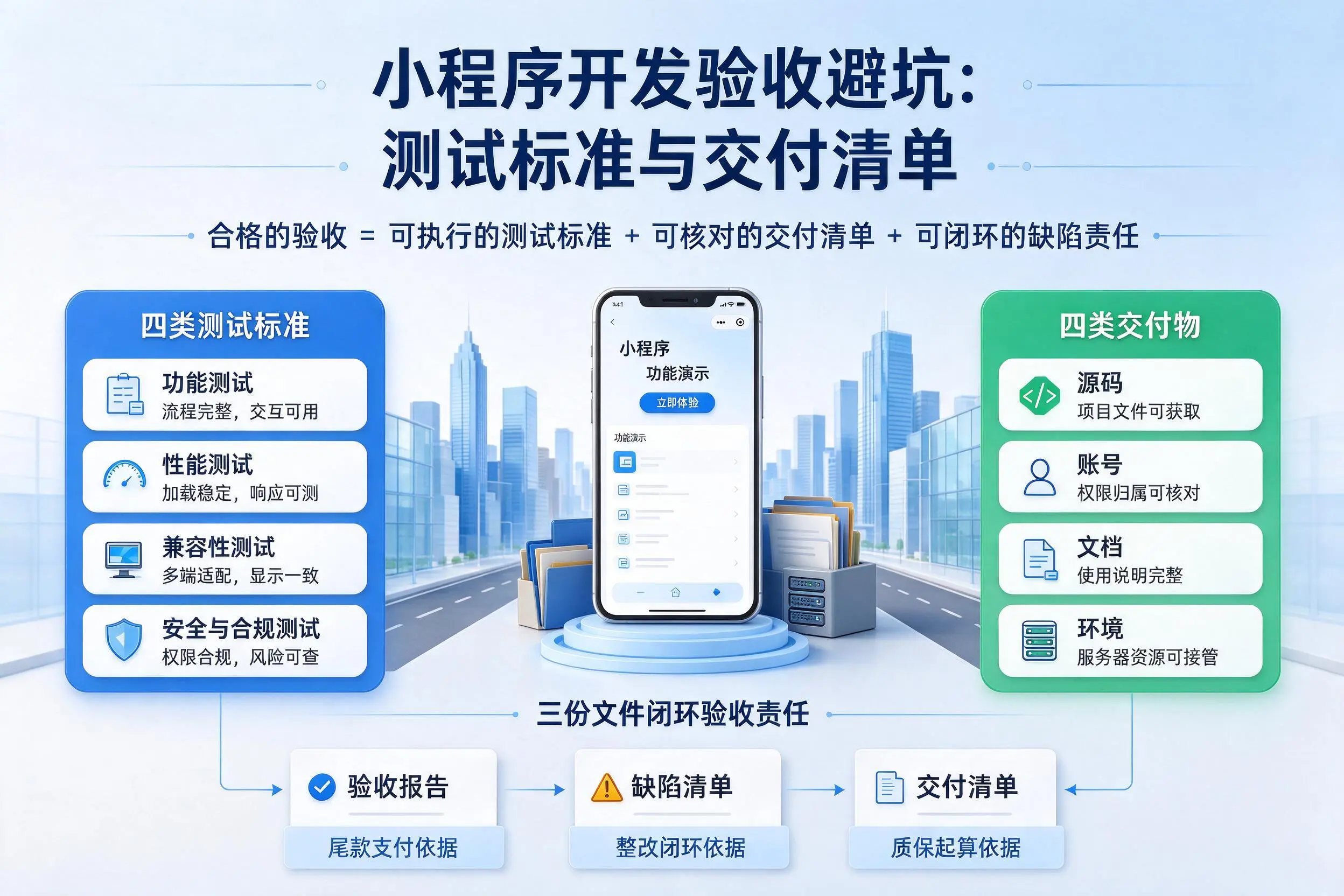 衡阳小程序开发验收避坑:测试标准与交付清单