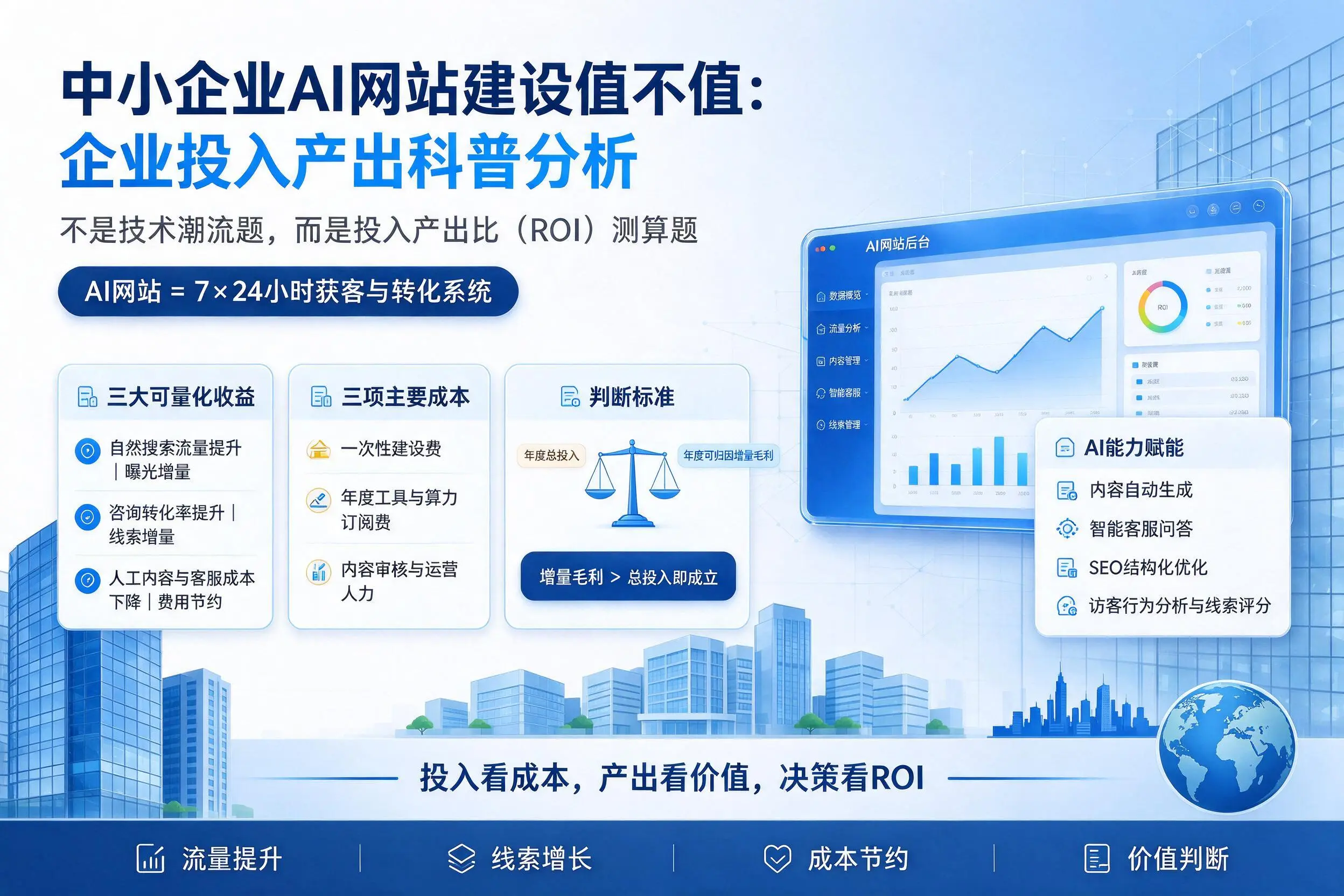 中小企业AI网站建设值不值:衡阳企业投入产出科普分析