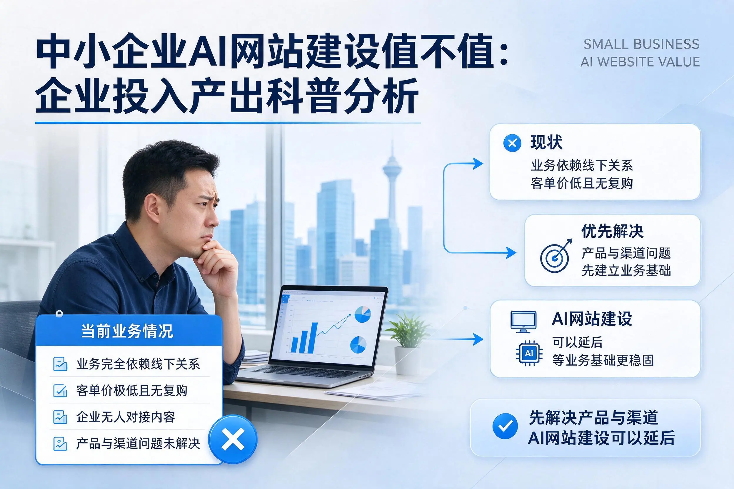 中小企业AI网站建设值不值:衡阳企业投入产出科普分析