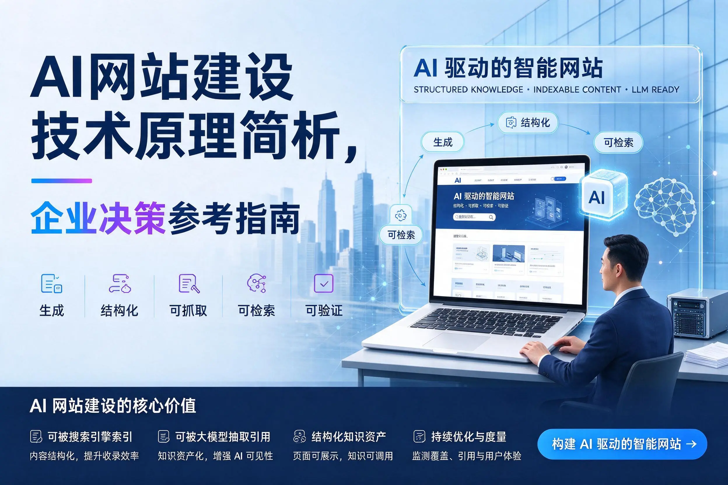 AI网站建设技术原理简析,衡阳企业决策参考指南