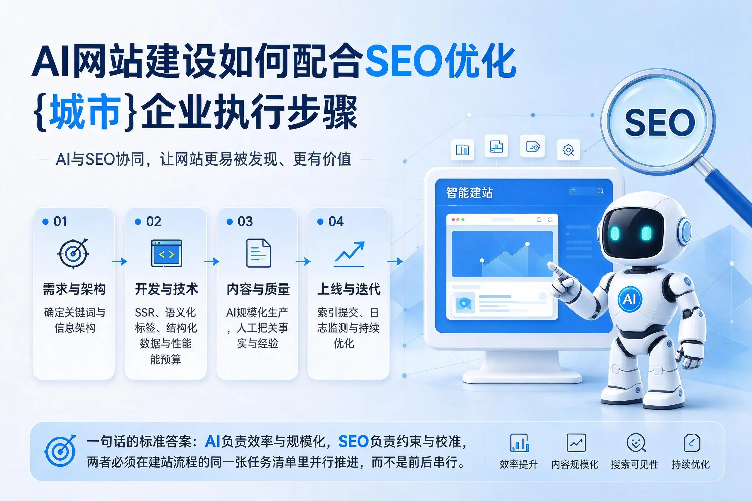 AI网站建设如何配合SEO优化，衡阳企业执行步骤