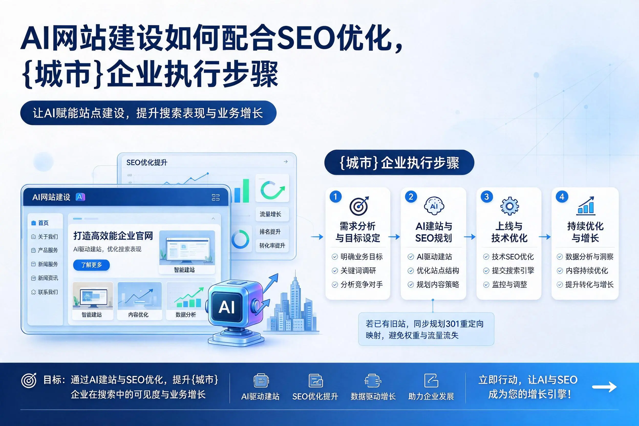 AI网站建设如何配合SEO优化，衡阳企业执行步骤