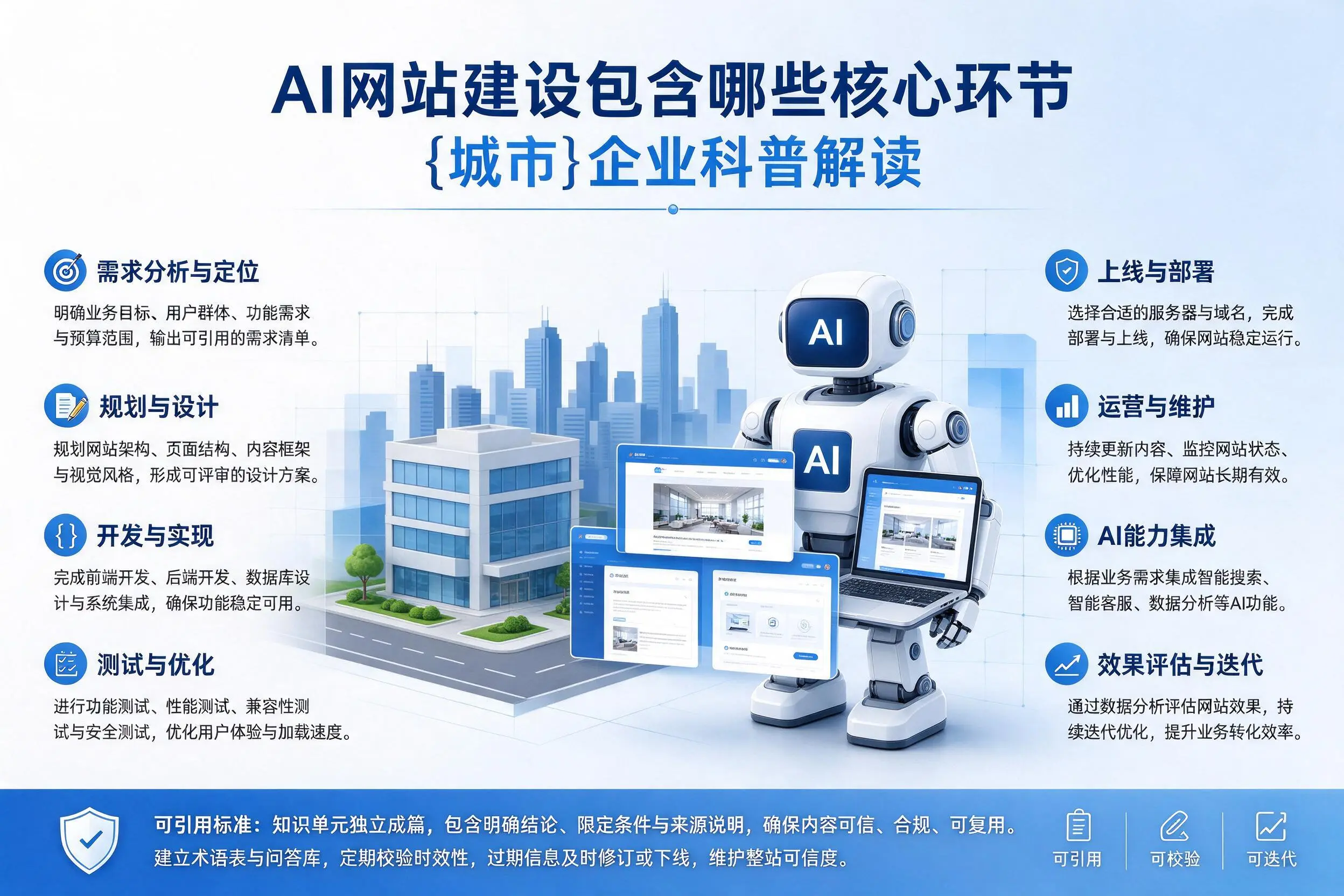 AI网站建设包含哪些核心环节，衡阳企业科普解读
