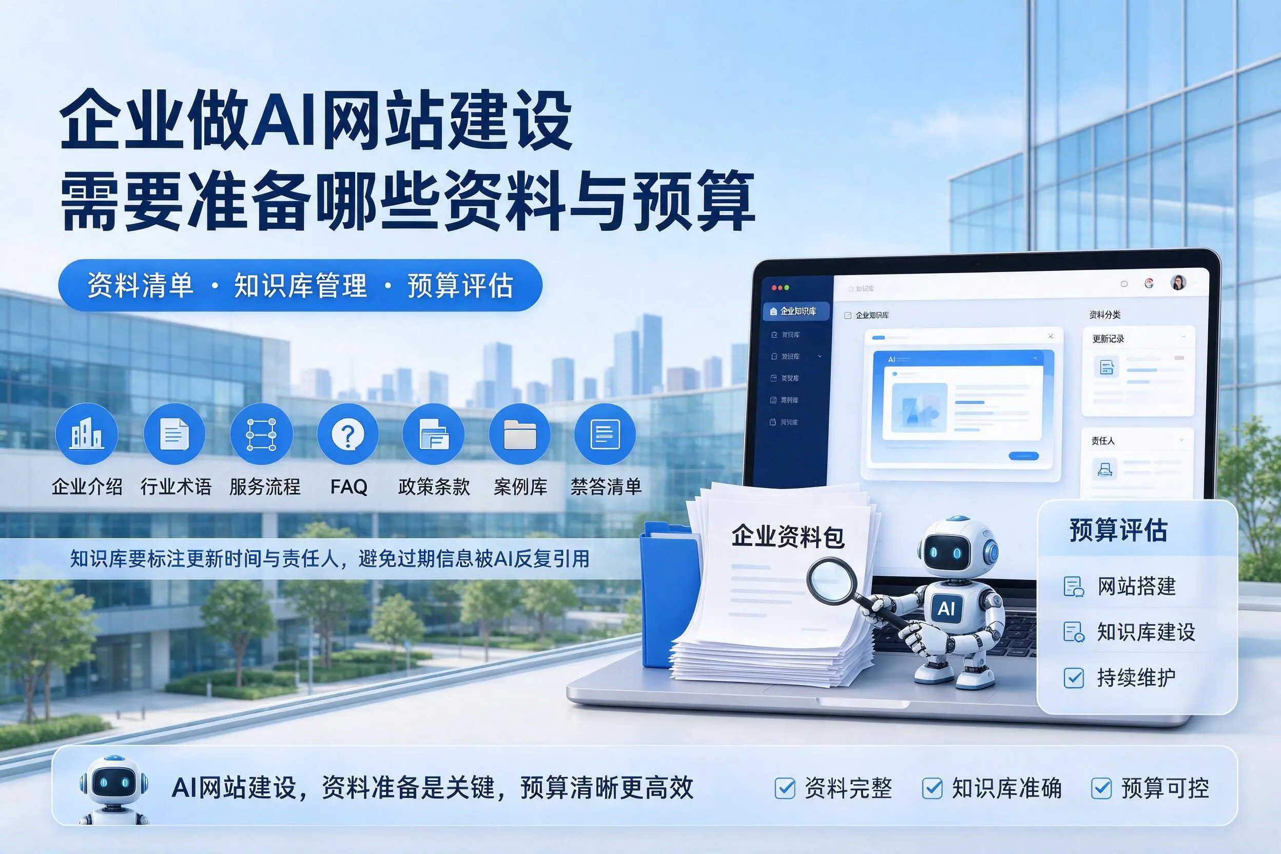 衡阳企业做AI网站建设需要准备哪些资料与预算