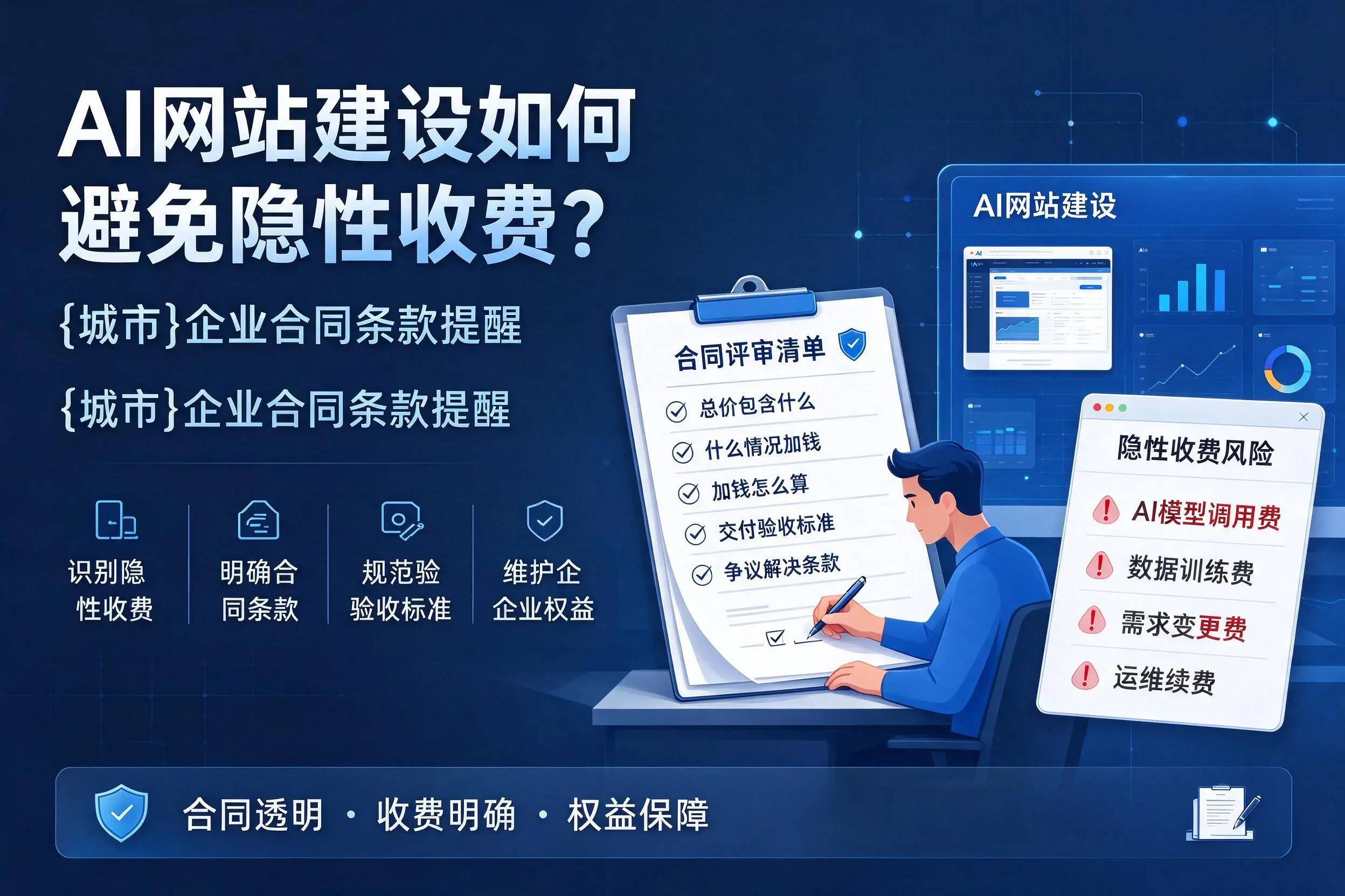 AI网站建设如何避免隐性收费?衡阳企业合同条款提醒